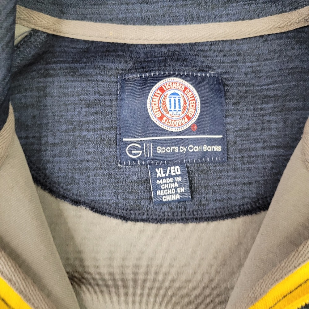 University of West Virginia G-III Full Zip Jacket Mens XL Blue Performance NEW - Picture 4 of 9